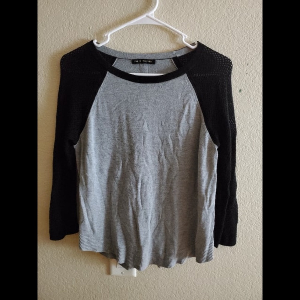 Rag & Bone Lexie Colorblock Mesh Raglan Henley To… - image 3